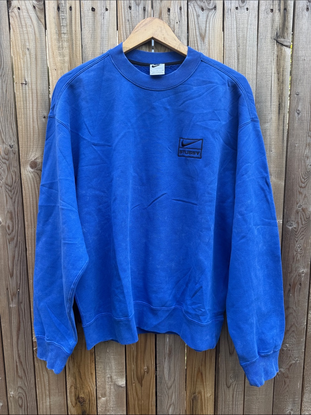 Nike X stussy acid wash oversized Sweatshirt